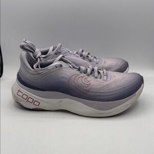 Topo AURA 5mm drop Womens 10 Running Shoes - Lavender and White S20